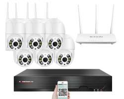 Bezdrtov 6 kamerov system Wifi PTZ-238A 2MPx, CZ menu - 10990 K