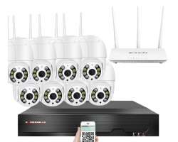 Bezdrtov 8 kamerov systm Wifi PTZ-237A 2MPx, CZ menu - 15590 K