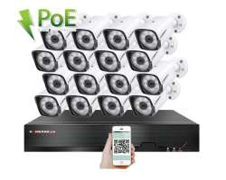 PoE IP 16 kamerový set XM-1601B 4MPx, CZ menu - 29890 Kč