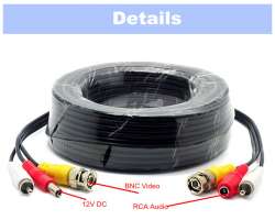 BNC+DC+RCA 20m kabel pro kameru - 298 K