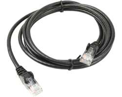 UTP s�ov� kabel patch Cat5e RJ45 1m �ern� - 20 K�