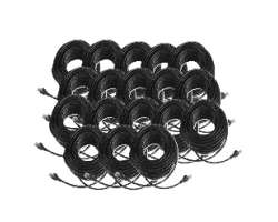 18 x UTP s�ov� Patch kabel 20m �ern� - 990 K�