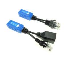 Rozbo�ova� RJ45 s PoE v�stup samec + samice - 260 K�
