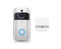 Domovn WiFi zvonek s HD kamerou 2Mpx, PST-DV-114 TUYA, Android/iOS Silver - 2498 K