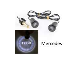 LED logo MERCEDES UNI 2 ks uvítacích světel do dveří - 388 Kč