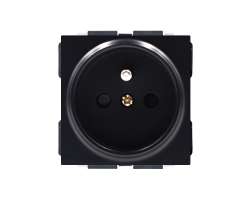 SRAN �ern� modul MDZ230 Z�suvka 230V 16A do r�me�ku 86mm - 50 K�