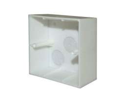 Mont�n� krabi�ka hlubok� n�st�nn� 80x80x38mm  pro z�suvku nebo vyp�na� b�l� - 24 K�