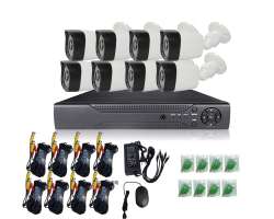 8 Kamerov set AHD XM-50A 2Mpx 1080p, H.265, CZ menu - 6390 K