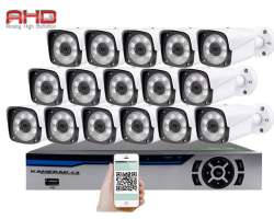 16 kamerov AHD set HWN16-60A 2Mpx 1080p, H.265, CZ menu - 14090 K