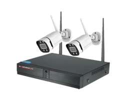 Bezdrtov 2 kamerov set WiFi XMeye WXM2-024A 2MPx, bl LED psvit pro barevn obraz v noci CZ menu - 2980 K
