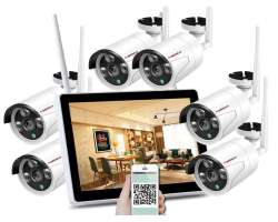 WiFi bezdrtov 6kamerov set TUYA WTU6-082A 11,6" LCD, CZ menu - 8690 K