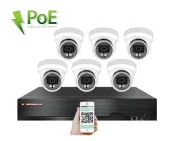 4K PoE IP 6 kamerov set XM-609D 8MPx, CZ menu - 15790 K