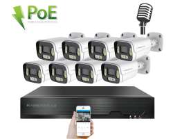 PoE IP 8 kamerov set XM-806B 4MPx, CZ menu - 13990 K