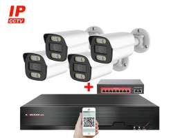 IP 4 kamerov set  s externm PoE XM-414B-Ext. 4MPx, CZ menu - 8190 K