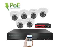 IP 6 kamerov� set s extern�m PoE XM-602B-Ext. 4MPx, CZ menu - 10890 K�