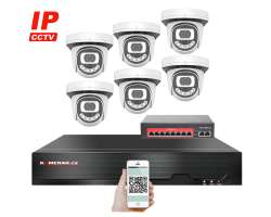 IP 6 kamerov set  s externm PoE XM-612B-Ext. 4MPx, CZ menu - 11890 K