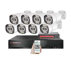 IP 8 kamerov set s externm PoE XM-803B-Ext. 4MPx, CZ menu - 13890 K