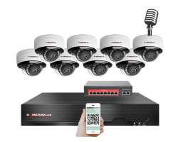 IP 8 kamerov set s externm PoE XM-805B-Ext. 4MPx, mikrofon, CZ menu - 13890 K