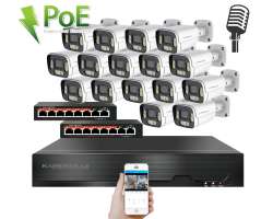 IP 16 kamerov� set s extern�m PoE XM-1606D-Ext. 8MPx,CZ menu - 36290 K�