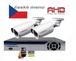 2 Kamerový set AHD HE2EL HD, CZ menu - 2998 Kč