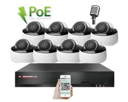 PoE IP 8 kamerovy set XM-805C 5MPx, CZ menu - 14990 Kč