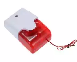 Siréna červená stroboskop  110db  - 240 Kč