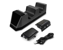 Nabjec stanice MIMD-428 pro 2 ovladae + 2x baterie pro Xbox One - black (XONE) - 360 K