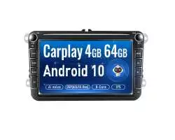 Autorádio 8"LCD A2432 4G ANDROID 10.0 Carplay 8 Core 4+64G pro VW Passat Golf Škoda - 6890 Kč