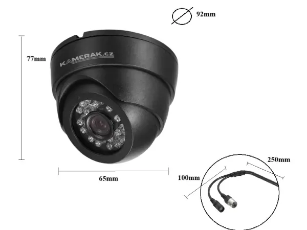 2 kamerovy ahd set wn2-52a 2mpx 1080p, h.265, cz menu
