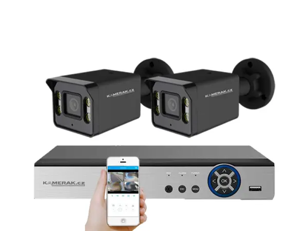 2 kamerovy ahd set he2-57e 5mpx 1920p, h.265, cz menu