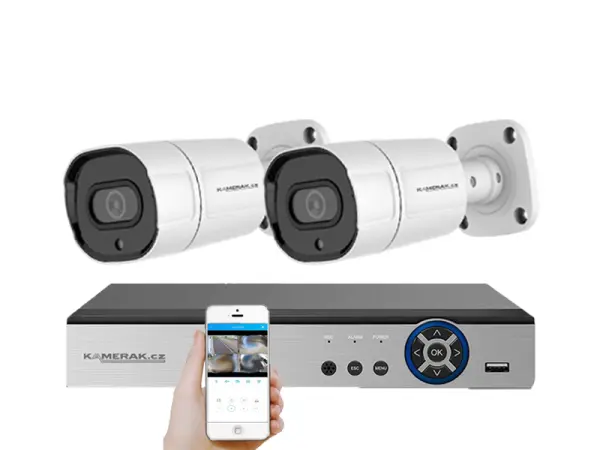 2 kamerovy ahd set he2-63e 5mpx 1920p, h.265, cz menu
