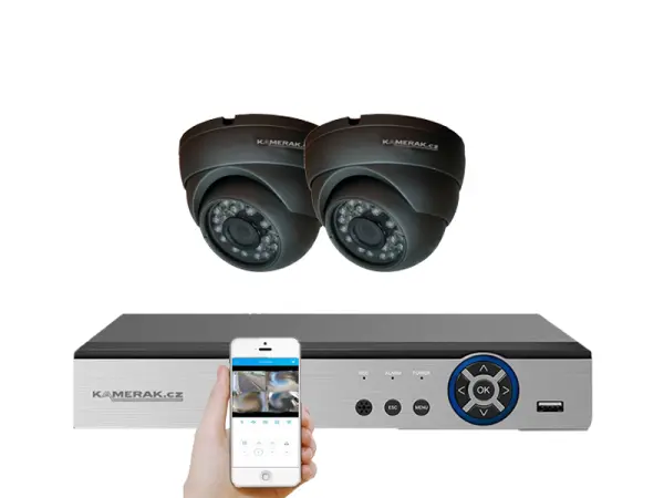 2 kamerovy ahd set he2-64e 5mpx 1920p, h.265, cz menu