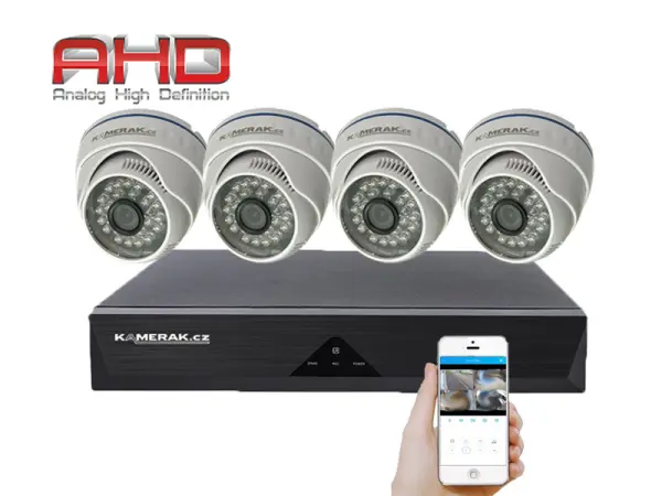 4 kamerovy ahd set wn4-51e 5mpx 1920p, h.265, cz menu