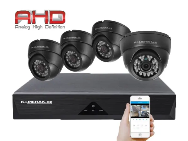 4 kamerovy ahd set wn4-52e 5mpx 1920p, h.265, cz menu