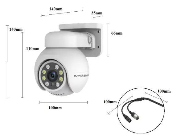 4 kamerovy ahd set ptz4-80e 5mpx 1920p, h.265, cz menu