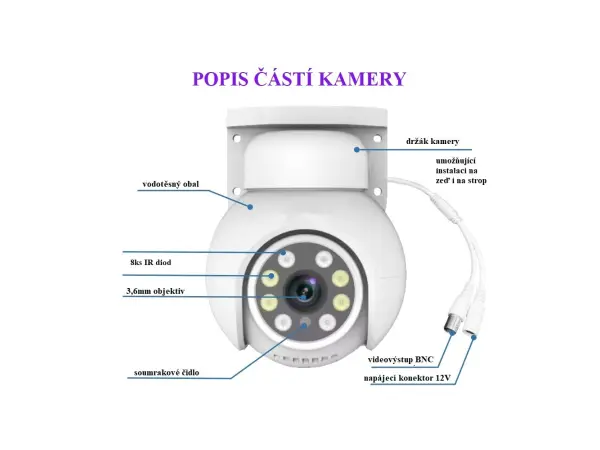 4 kamerovy ahd set ptz4-80e 5mpx 1920p, h.265, cz menu