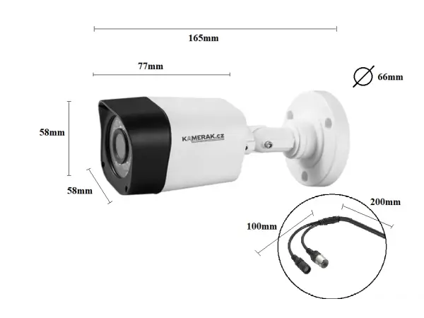 6 kamerovy ahd set wn6-50a 2mpx 1080p, h.265, cz menu