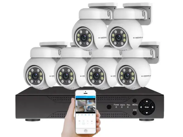 6 kamerovy set ahd wn6-089a ptz 2mpx, cz menu