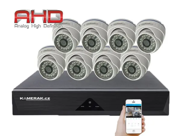 8 kamerovy ahd set wn8-51e 5mpx 1920p, h.265, cz menu