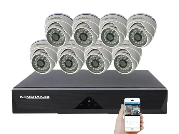 8 kamerovy ahd set wn8-51e 5mpx 1920p, h.265, cz menu