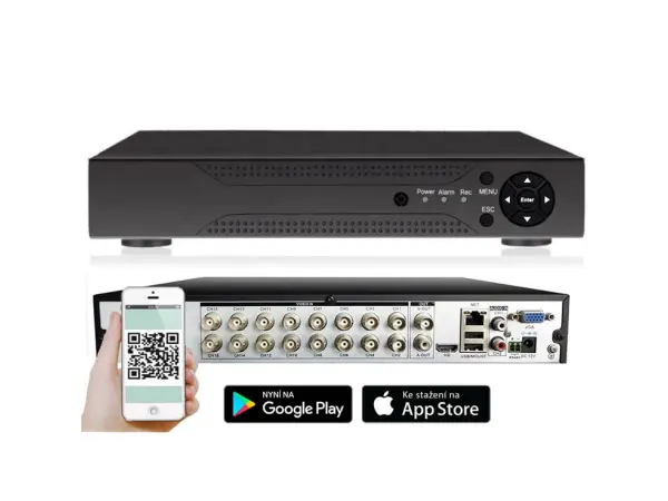 dvr 16ch wn-b216 2mpx pro 16 ahd kamer