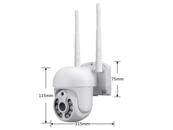 bezdratovy 2 kamerovy set wifi ip pro wip2-108b 3mpx, ptz, cz menu
