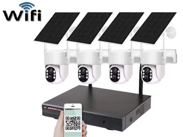 bezdratovy solarni ptz 4 kamerovy system wifi ip pro wip4-211b 4mpx, cz menu