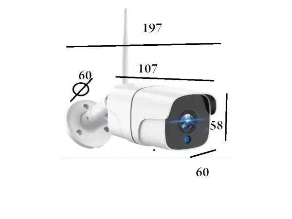 wifi kamera ip pro wip-07b 3mpx pro set + adapter
