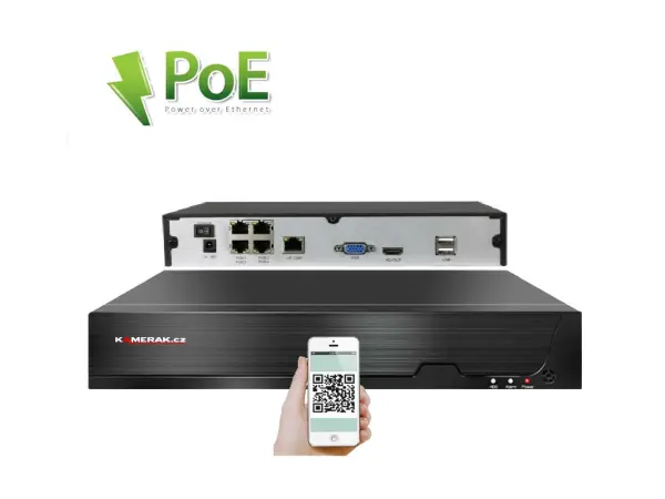 poe ip 2 kamerovy set xm-202b 4mpx, cz menu