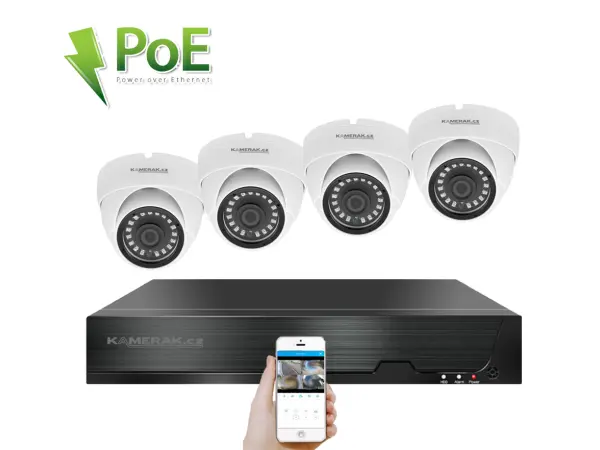 poe ip 4 kamerovy set xm-402b 4mpx, cz menu