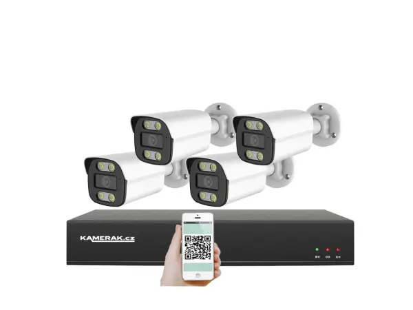 poe ip 4 kamerovy set xm-414b 4mpx, cz menu