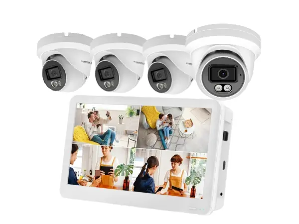 poe ip 4 kamerovy set xm-459d 8mpx s lcd 12", cz menu