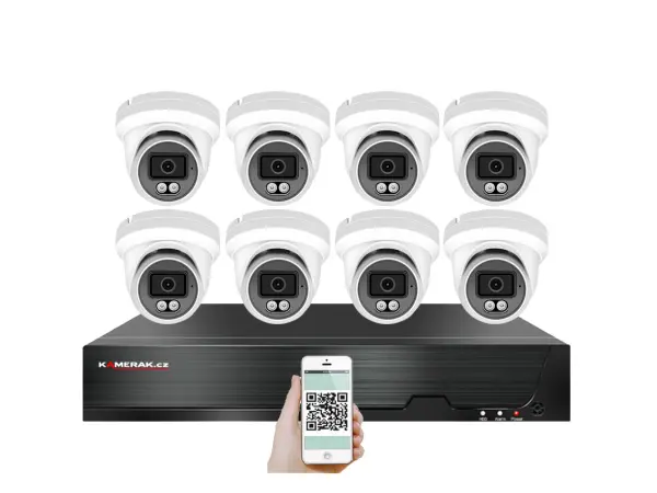 poe ip 8 kamerovy set xm-809b 4mpx, cz menu