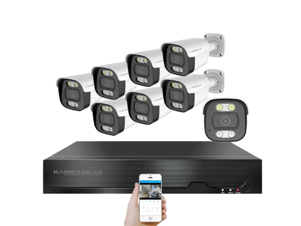 poe ip 8 kamerovy set xm-814b 4mpx, cz menu